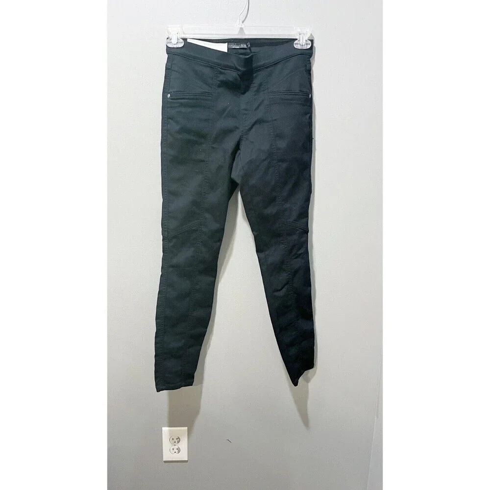 Prana Jordy Jeggings Women Black Athleisure Pants 6 Pull-on Comfort 28x28 Skinny